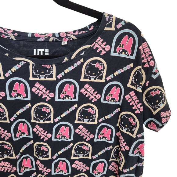 Vintage Uniqlo x Sanrio Womens Hello Kitty T-Shirt Size M My Melody Cropped - Picture 2 of 9